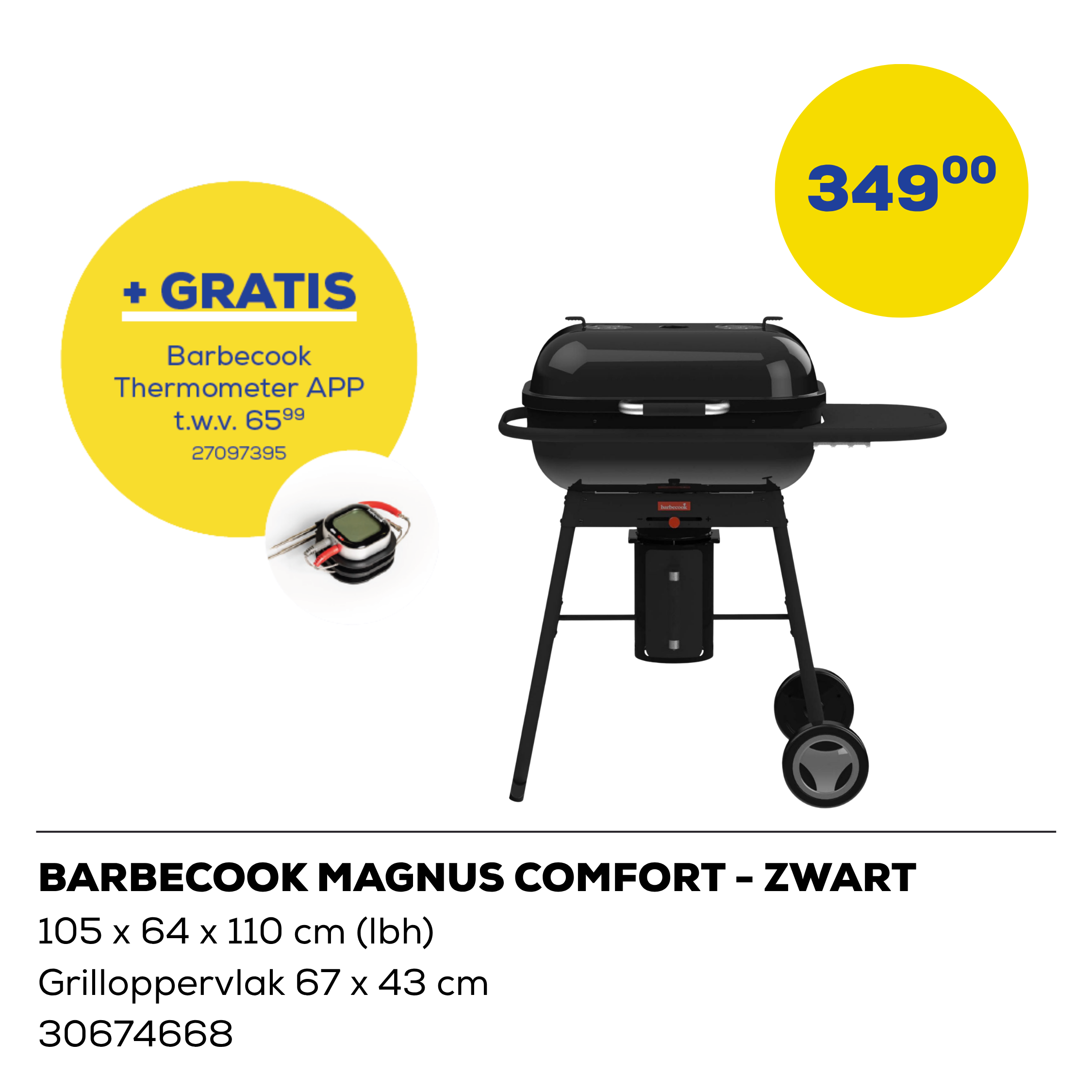 Barbecook Magnus Comfort Houtskoolbbq